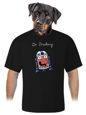 Dr. Droidberg unisex túlméretezett póló Black