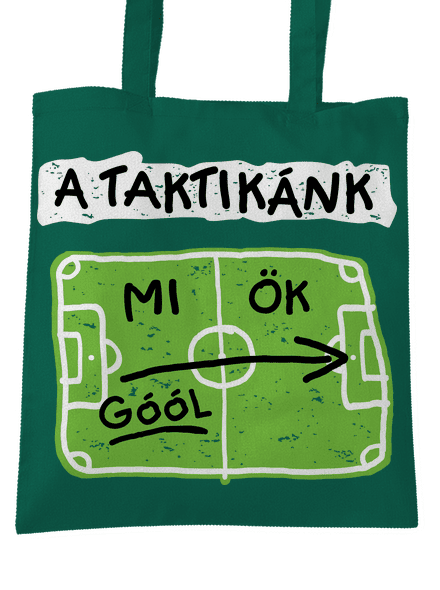 A futballtaktikánk táska Bottle Green