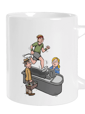 Taposómalom nagy bögre White