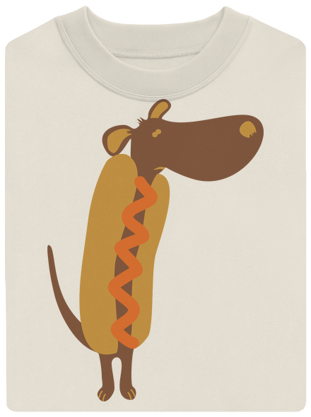 Hot dog unisex crewneck Off White