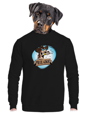 Free kick unisex crewneck Black