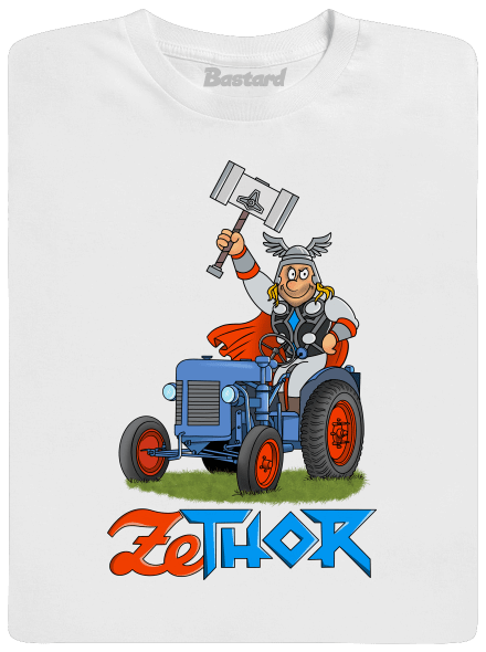 ZeThor férfi hosszú ujjú póló White