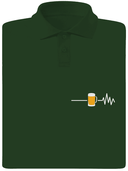 Beer help férfi pólóingek Bottle Green Mal