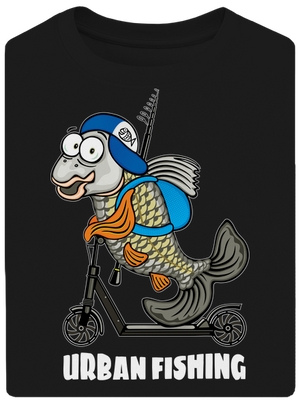 Urban fishing unisex túlméretezett póló Black