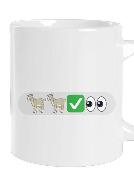 Emoji nagy bögre White