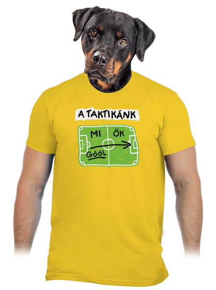 A futballtaktikánk férfi póló Gold