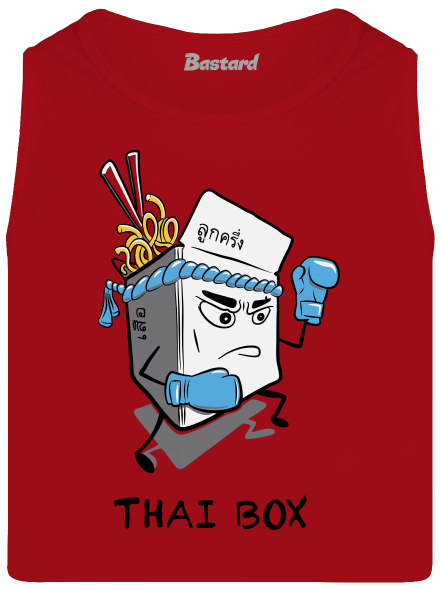 Thai box férfi trikó Red