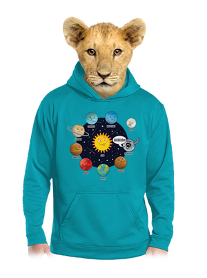 Mercury gyerek kenguruzsebes pulóver Hawaiian Blue