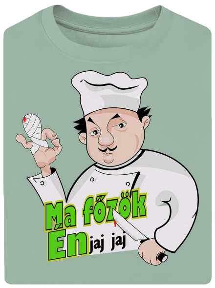 Ma főzök én unisex túlméretezett póló Sage