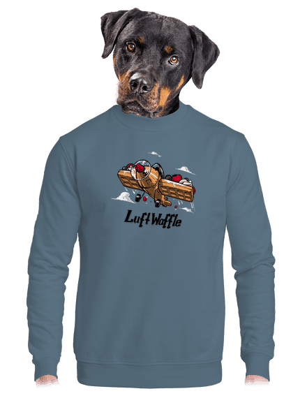 Luftwaffle unisex crewneck Nordic Blue