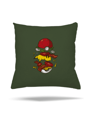Pokémon burger párna Olive Green