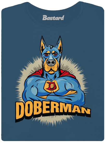 Doberman prémium női póló Petrol Blue