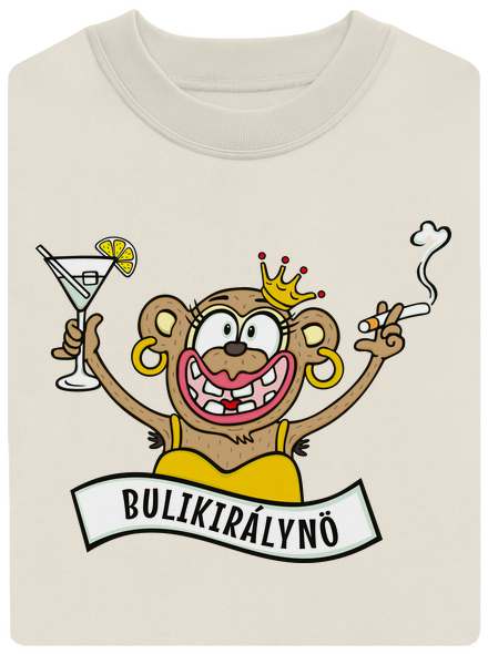 Bulikirálynő unisex crewneck Off White