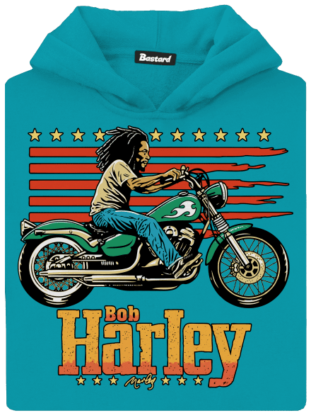 Bob Harley gyerek kenguruzsebes pulóver Hawaiian Blue