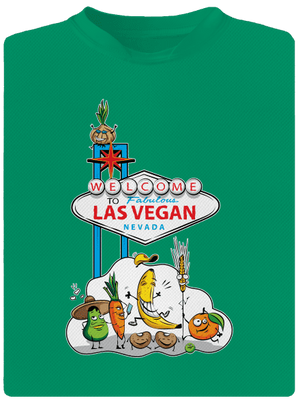Las Vegan gyerek sport póló Kelly Green Mal