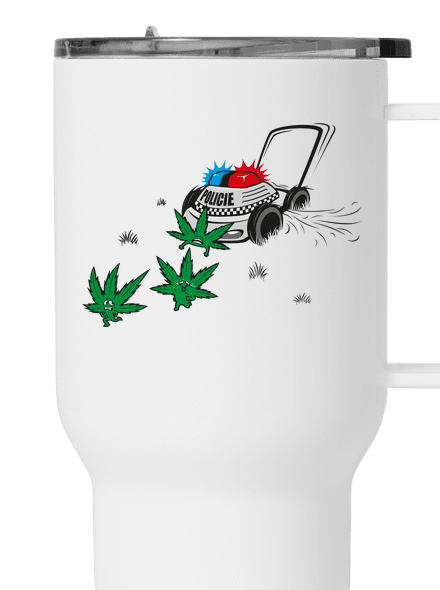 Ganja bust termosz bögre White