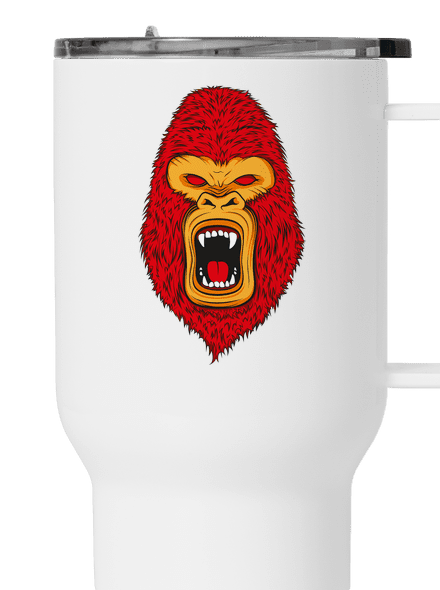 Gorilla face termosz bögre White