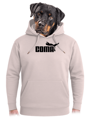 Coma unisex prémium pulóver Rose Chalk