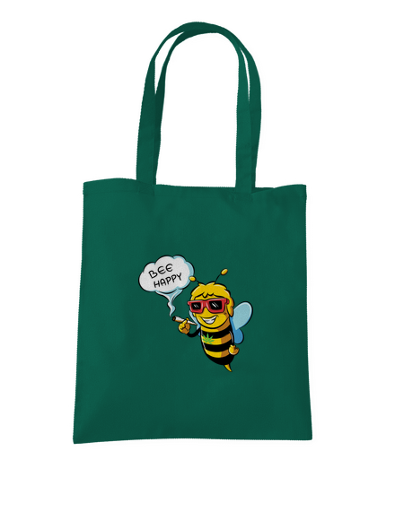 Bee happy táska Bottle Green