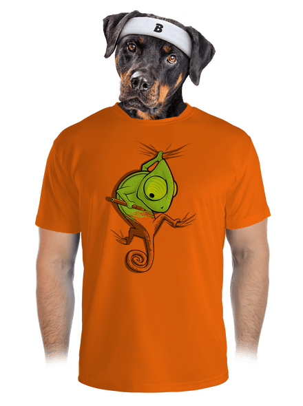 Hibajavító férfi sportpóló Neon Orange