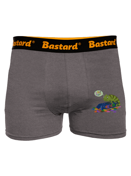 Zavart kaméleon boxeralsó Gray Melange