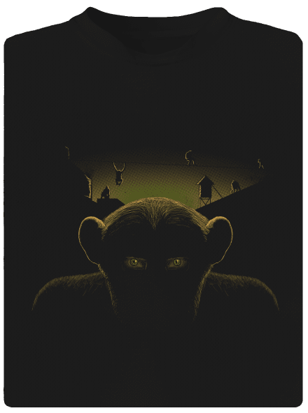 A majmok bolygója gyerek sport póló Black