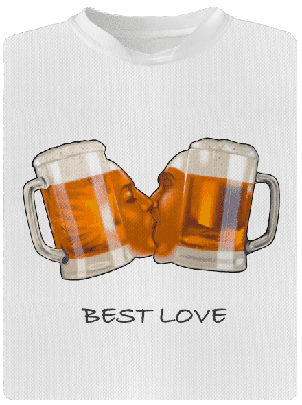 Best love férfi sportpóló White