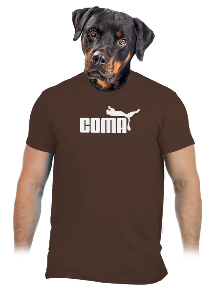 Coma férfi póló Brown