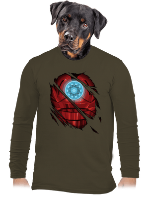 Ironman férfi hosszú ujjú póló Urban Khaki