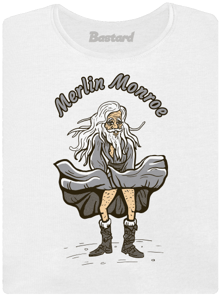 Merlin Monroe	 prémium női póló White