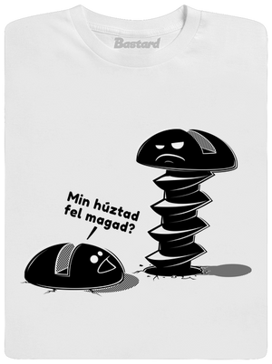 Felhúzva férfi hosszú ujjú póló White