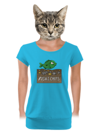 női póló elasztikus alsó szegéllyel