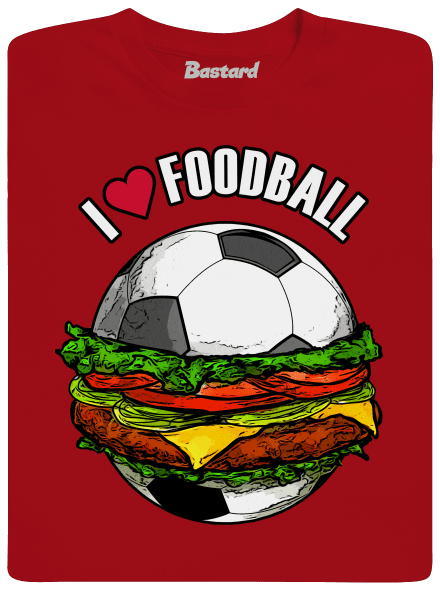 Foodball férfi hosszú ujjú póló Red
