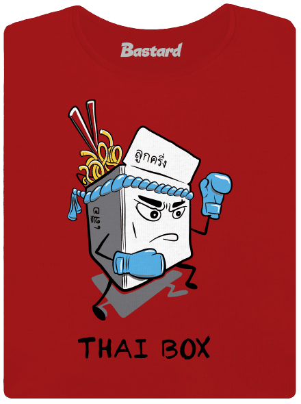 Thai box prémium női póló Red Mal