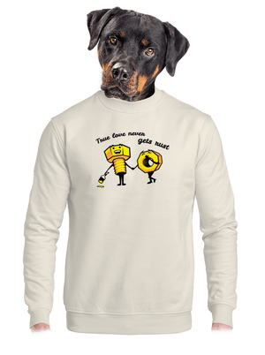 True love unisex crewneck Off White