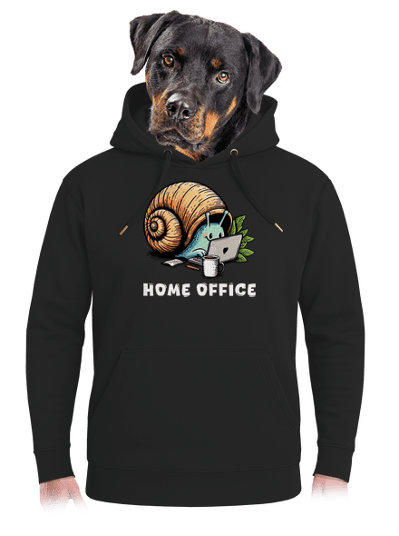 Sneka home office unisex prémium pulóver Dark Black