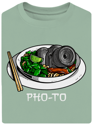 Pho-to unisex túlméretezett póló Sage