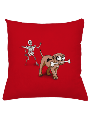 Csontváz párna Red