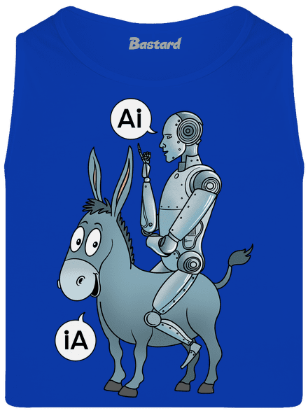 Szamár és AI férfi trikó Royal Blue