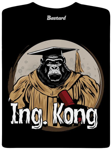 Ing. Kong férfi hosszú ujjú póló Black
