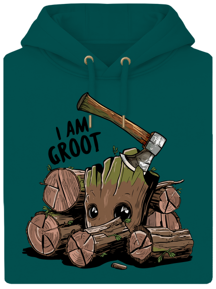 I Am Groot unisex prémium pulóver Emerald Green