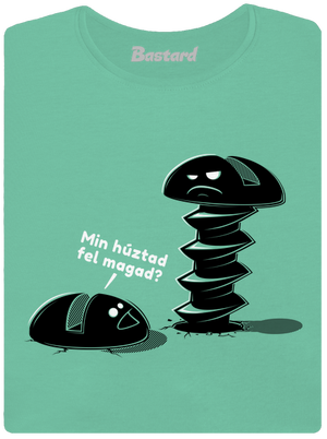 Felhúzva prémium női póló Mint Mal