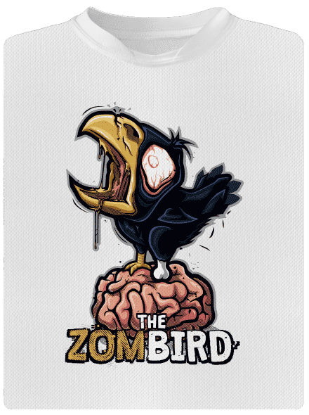 Zombird gyerek sport póló White