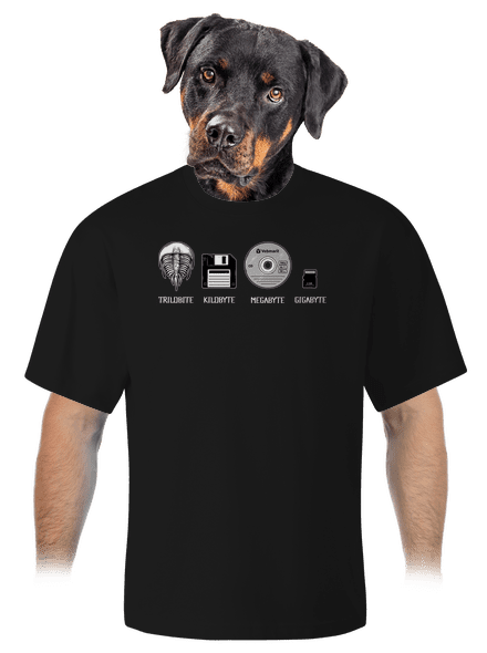 Trilobite unisex túlméretezett póló Black