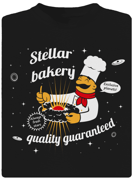 Stellar bakery gyerek sport póló Black