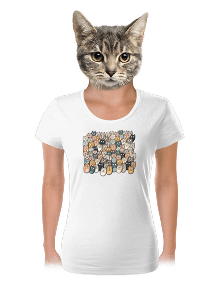 Találd meg az ördögöt női póló White