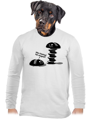 Felhúzva férfi hosszú ujjú póló White