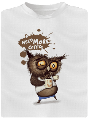 I need more coffee gyerek sport póló White