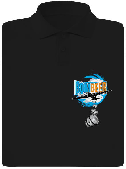 BomBeer férfi pólóingek Black