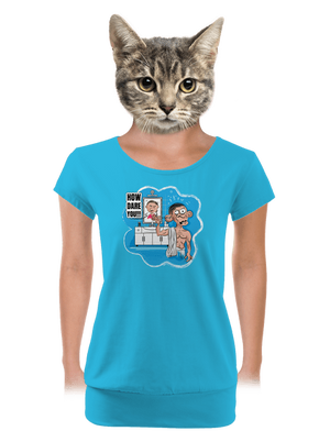 női póló elasztikus alsó szegéllyel